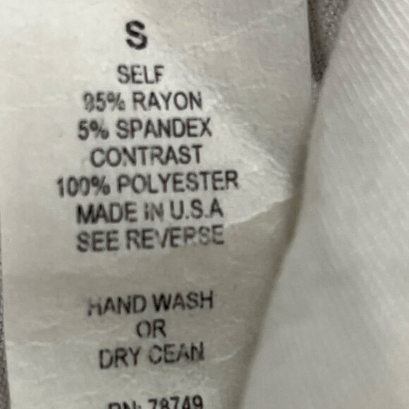 Arden B. Womens Long Sleeve V-Neck White Drape Top Sz S - Picture 9 of 10